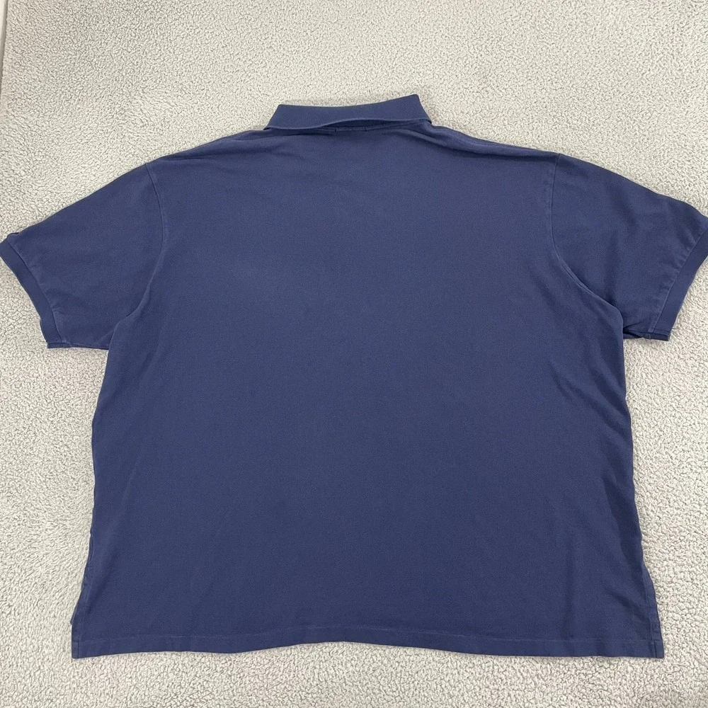 Polo Ralph Lauren Big Pony Polo Men 5XB Navy White Cotton 3 Short Sleeve